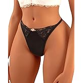 Banamic G-String Thongs for Women Sexy Underwear Stretch T Back Lace Panties