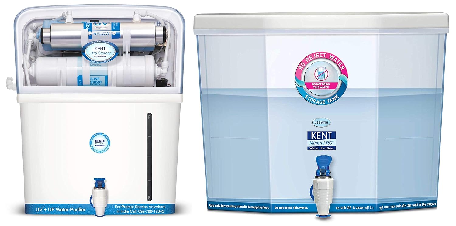 Buy kent Ultra Storage 7 l, uv and uf Water Purifier & Kent RO Reject