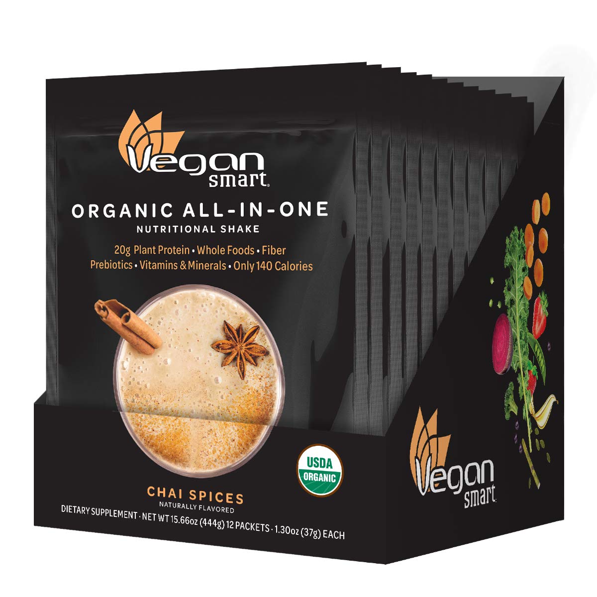 Vegansmart Plant Based Organic Protein Powder, AllinOne