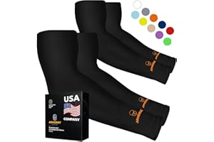 ARMORAY Arm Sleeves for Men or Women - Tattoo Cover Up - Cooling Sports Sleeve for Basketball Golf Football