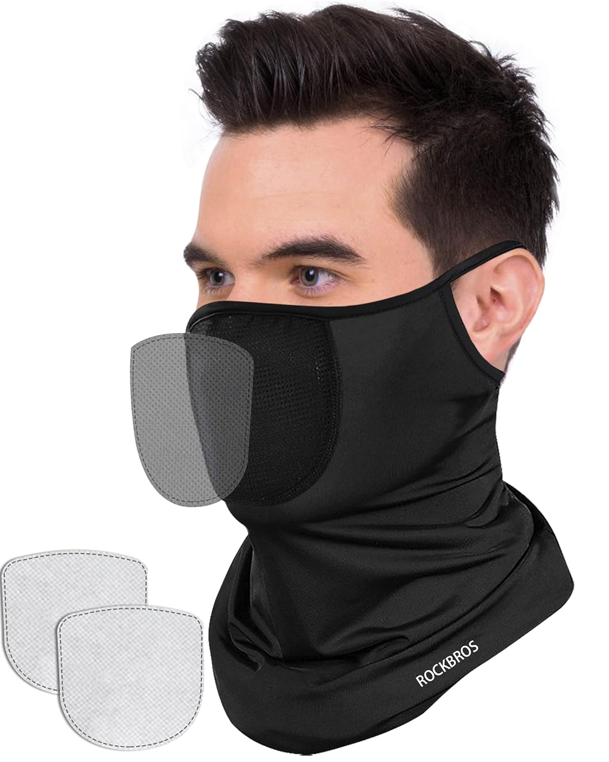 Bandana Face Mask with Filter & Ear Loop, Breathable Balaclava Face