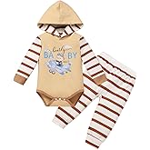 IBTOM CASTLE Baby Boy Clothes Infant Baby Boy Fall Winter Clothing Animal Prined Long Sleeve Hoodie Romper + Long Pants