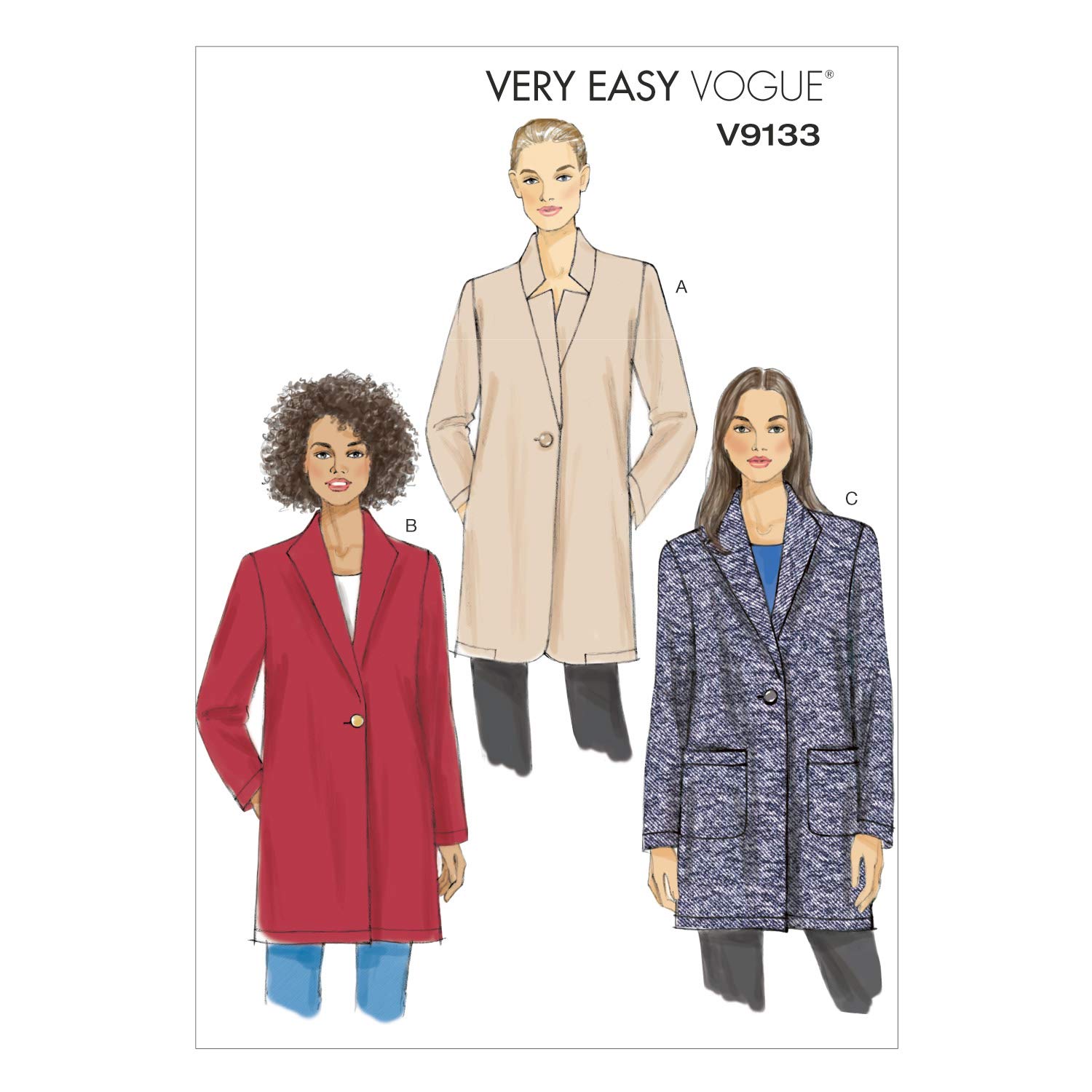 Vogue Sewing Pattern V9133 Misses’ Jacket