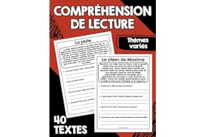 Compréhension de lecture Thèmes variés 40 textes
