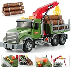 Timber Logging Truck w/ Functional Loading Crane