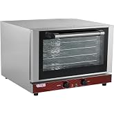 Kratos Commercial Countertop Oven | Half-Size Electric Convection Oven | Holds Four Half Size Sheet Pans | 1.5 Cubic Ft. | ETL Certified | 120V, 1600W (29M-002)