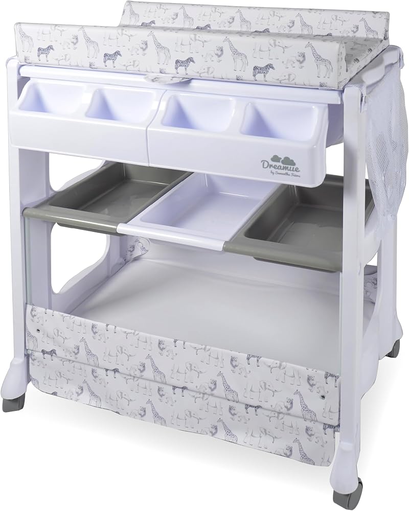 My Babiie Samantha Faiers Safari Baby Bath and Changing Unit White