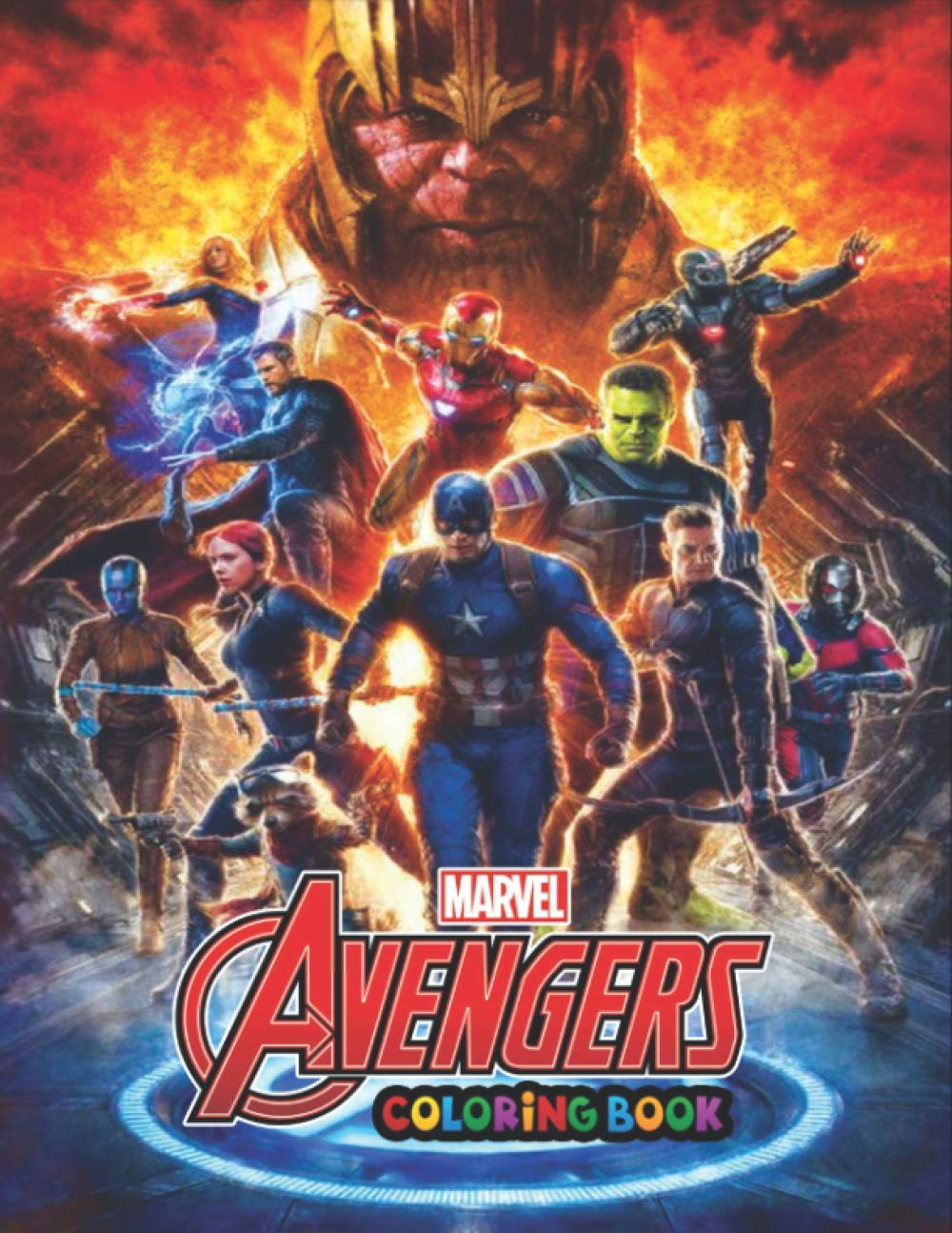 Avengers Coloring Book: +50 Superheroes Colouring pages for ...