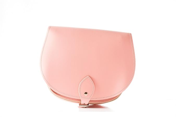 A to Z Leather Handgemachte Damen Leder Sattel Cross Body Handtasche. Taschen können mit Initialen personalisiert werden.