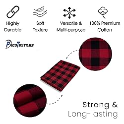 Pico Textiles 15 Yards Bolt Red and Black Buffalo