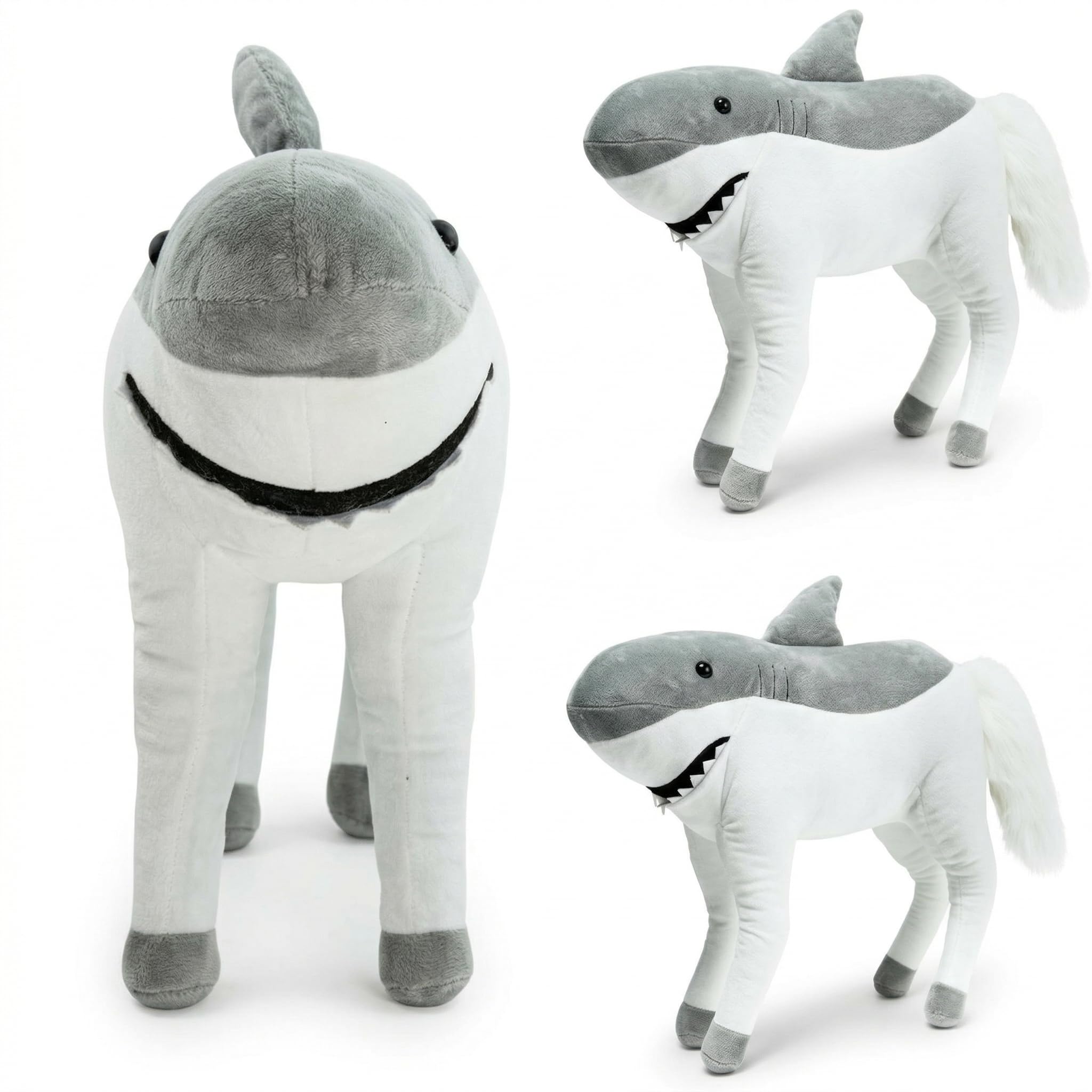 Randimals Stuffed Animal Plush Mix - Shark & Horse Hybrid Stuffed Animals for Girls & Boys - Cute & Soft Shark Plush Cuddly Toy - Unique Plush Toys for Discovery & Adventure