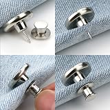 Lohas Select 6 Pcs Jeans Button Pins Adjustable No Sew Instant Fit view 5