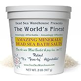 Dead Sea Warehouse – Amazing Minerals Dead Sea Bath Salts – 2 LBS – Highest Mineral Content – Natural Muscle Tension Relief