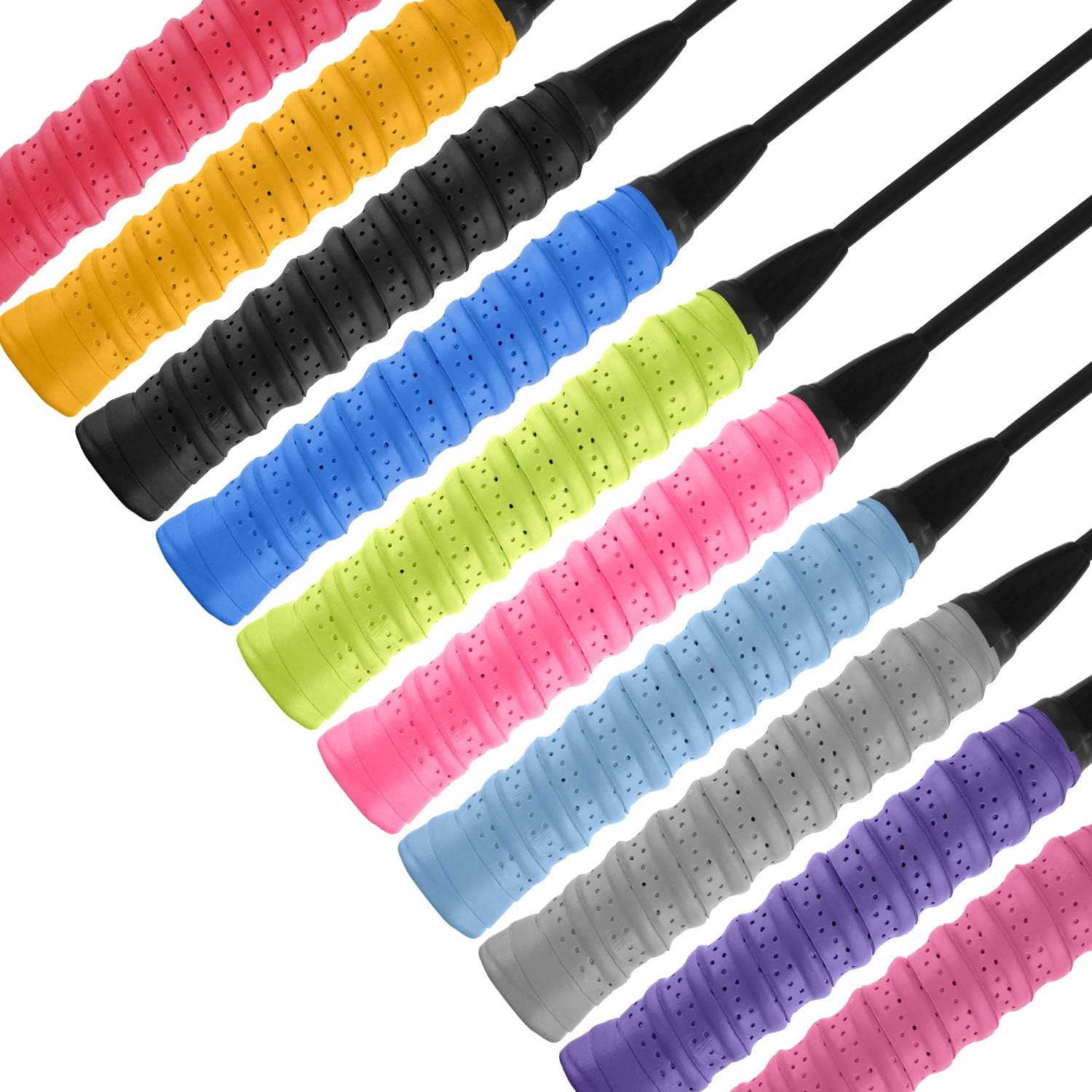 TUPARKA 10 Pcs Racket Grips Tennis Badminton Racket Overgrips Anti Slip