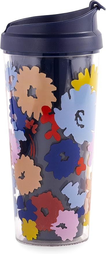 Amazon Kate Spade New York 断熱トラベルマグ 16オンス ネイビー 花柄 二重壁 保温タンブラー コーヒー 紅茶 スイングフローラ用 Kate Spade ケイトスペード タンブラーグラス 通販