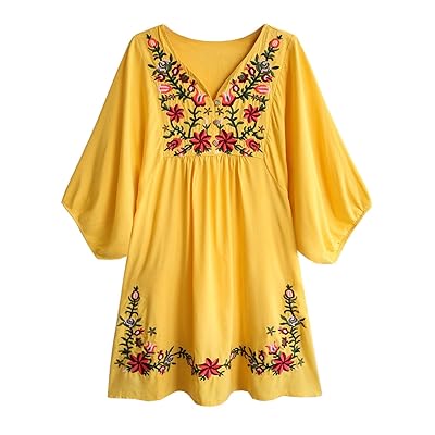 DENNICCI Women's Floral Bohemia Embroidered Jamaica | Ubuy