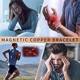 MagEnergy Copper Magnetic Bracelet 99.9% Pure Copper 6.8in 8 Magnets view 3