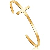 𝐂𝐫𝐨𝐬𝐬 𝐁𝐫𝐚𝐜𝐞𝐥𝐞𝐭 Religious Cuff Bangle 𝐁𝐢𝐛𝐥𝐞 𝐕𝐞𝐫𝐬𝐞 Christian Gifts Jewelry for 𝐖𝐨𝐦𝐞𝐧