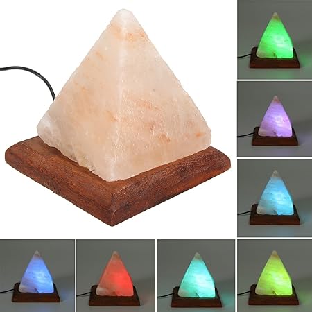 Masunn Usb Pyramid Air Purifier Energize Ionized Rock Salt Led Rgb