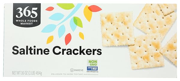 365 BY WHOLE FOODS MARKET, SALTED SALTINE CRACKERS, 16 OUNCE