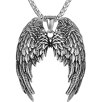 Amposei Guardian Angel Pendant Necklace, Guardian Angel