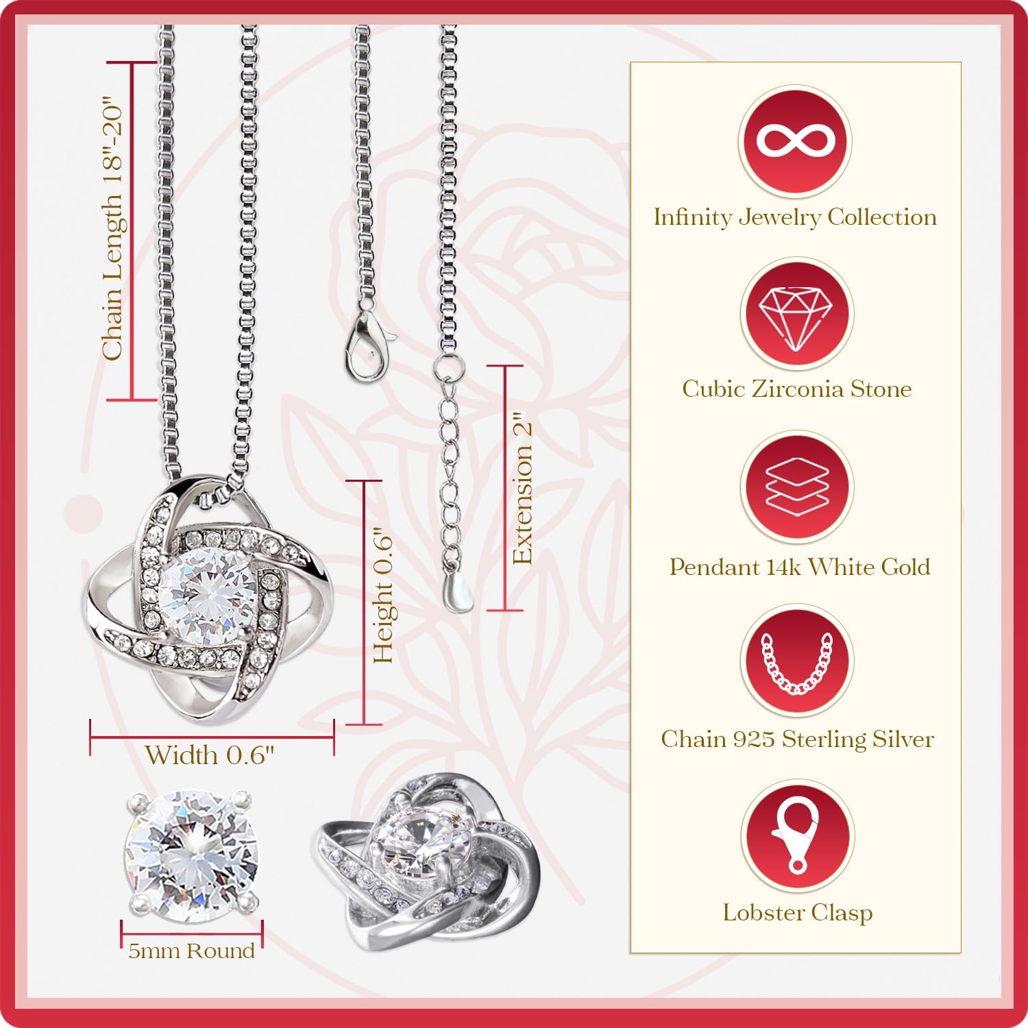 Larvincy To My Daughter Necklace From Dad With Heartfelt Message & Elegant Box, Gifts For Daughter From Father, Beautiful Jewelry Gift From Love Daddy On Graduation, Birthday, Wedding, Christmas