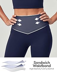 IUGA Compression Leggings with Pockets for Women