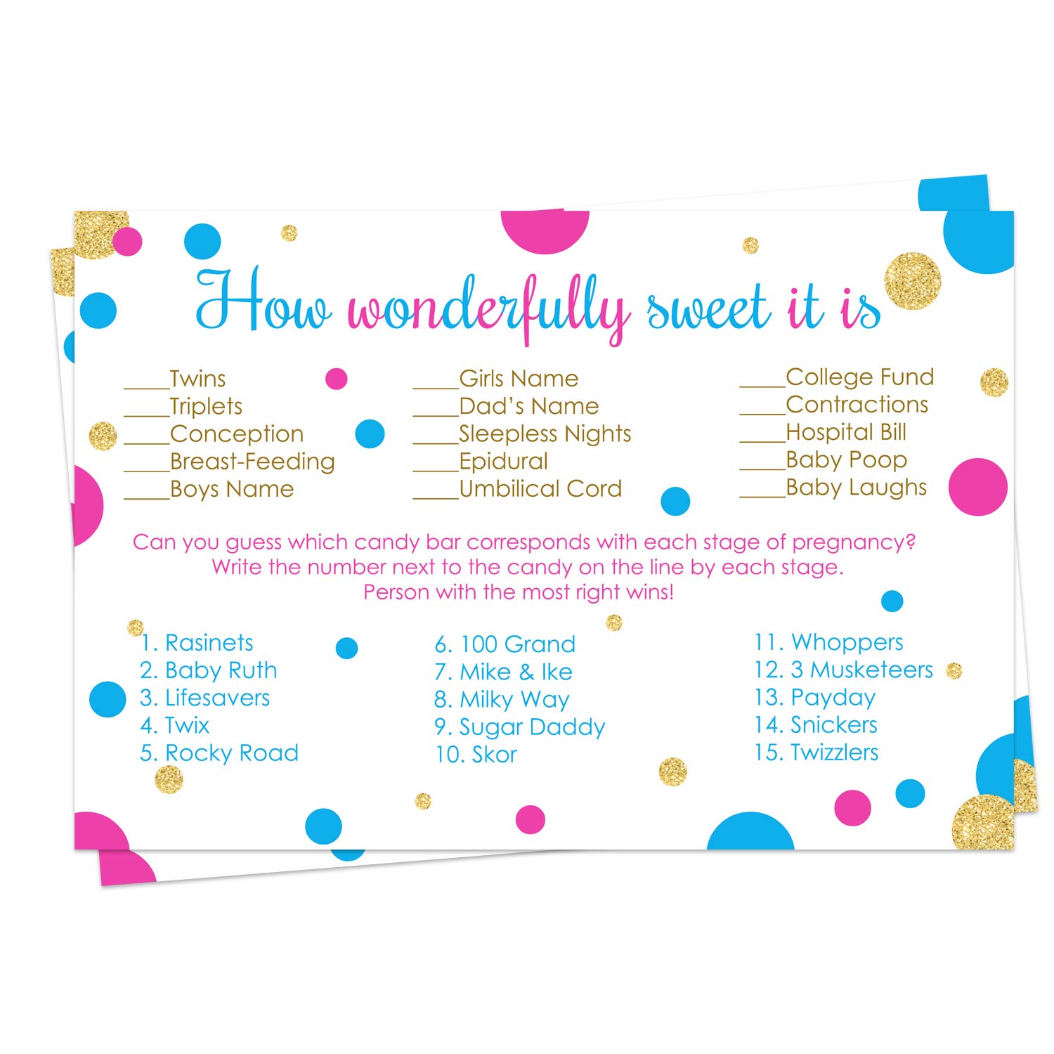 pregnancy guessing game