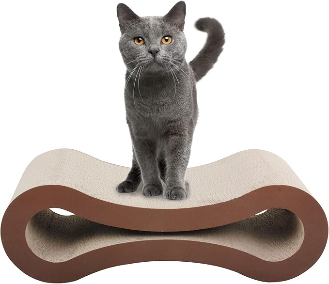 PET PRIME Cat Scratching Pad Cat Scratch Lounge Furniture with Catnip