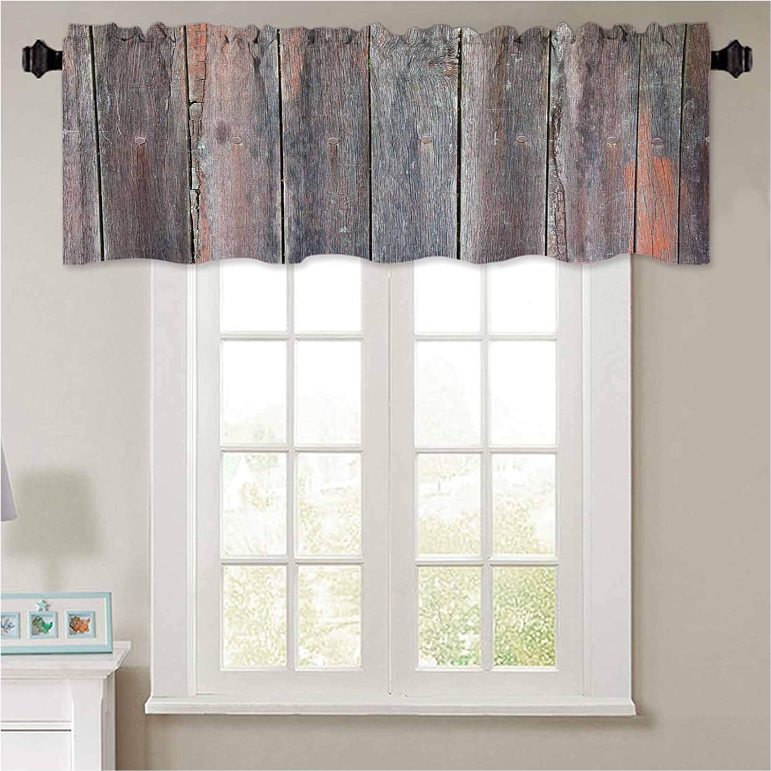 YUAZHOQI - Cenefa para ventana de cocina, fondo abstracto con texturas