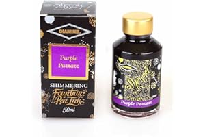 Diamine Bottle Shimmering Fountain Pen Ink, Purple Pazzazz 50ml