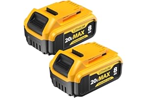 MTATAPIA Upgrade 2-Pack 8000mah Replace for Dewalt 20V Max Battery Compatible with Dewalt 20V Tools and Chargers Lithium Ion for DCB200 DCB207 DCB205 DCB206 DCB208