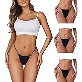 Avidlove G String Thongs for Women Cheeky Breathable Underwear Sexy No Show Panties 3 Pack