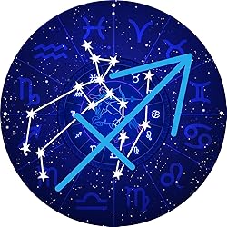 Sagittarius Neon Sign, Zodiac Horoscope Sign for