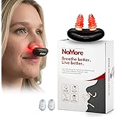 Original NoMore Red Light Therapy for Nose &ndash; LED Nasal Device for Dry Nose &amp; Sinus Comfort, No More Colds, USB-Rechargeable Light Therapy