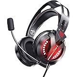 ONIKUMA Gaming Headset for PS4, Gaming Headphones with 7.1 Surround Sound, Xbox One Headset with Noise Canceling Mic LED Ligh