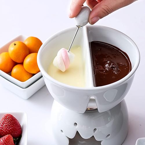 Malacasa, Series Favor, Two Compartments Ivory White Ceramic