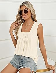 KTILG Eyelet Tops for Women Summer 2025 Trendy