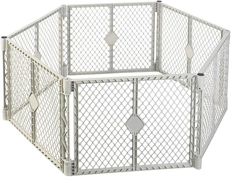 north states 6 panel superyard portable indoor outdoor playard