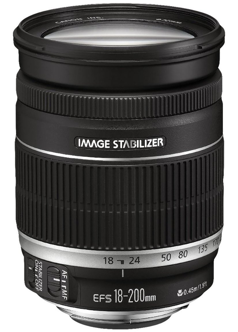 Canon EF-S 18-200 mm f/3.5-5.6 IS , Black