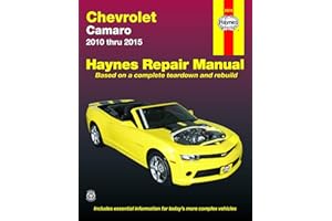 Chevrolet Camaro (10-15) Haynes Repair Manual (Does not include information specific to Z28 models. Includes thorough vehicle coverage apart from the specific exclusion noted)