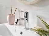Bristan Mila Basin Mixer Tap with Clicker Waste Chrome MI BAS C view 4