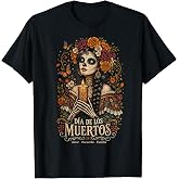 Dia De Los Muertos Day of The Dead La Catrina Sugar Skull T-Shirt