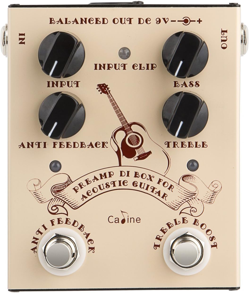 Caline CP40 Preamp DI Box For Acoustic Guitar Recording BigaMart