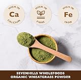 Sevenhills Wholefoods Organic Wheatgrass Powder Europe 500g view 2