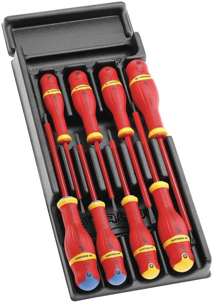 Stanley Proto FWMOD.A1VE 1000volt Insulated Screwdriver Set, 8Piece Amazon.co.uk DIY