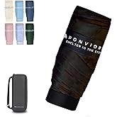 Compact Mini Windproof Travel Umbrella-UPF 50+ Sun & Rain Protection, Small Folding Design Fits in Pocket or Purse, Lightweight Portable with Case for Women, Men & Kids