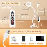 Akynite 48 LED USB Clip On Bed Reading Lamp 3 Colour 10 Brightness 7W view 3