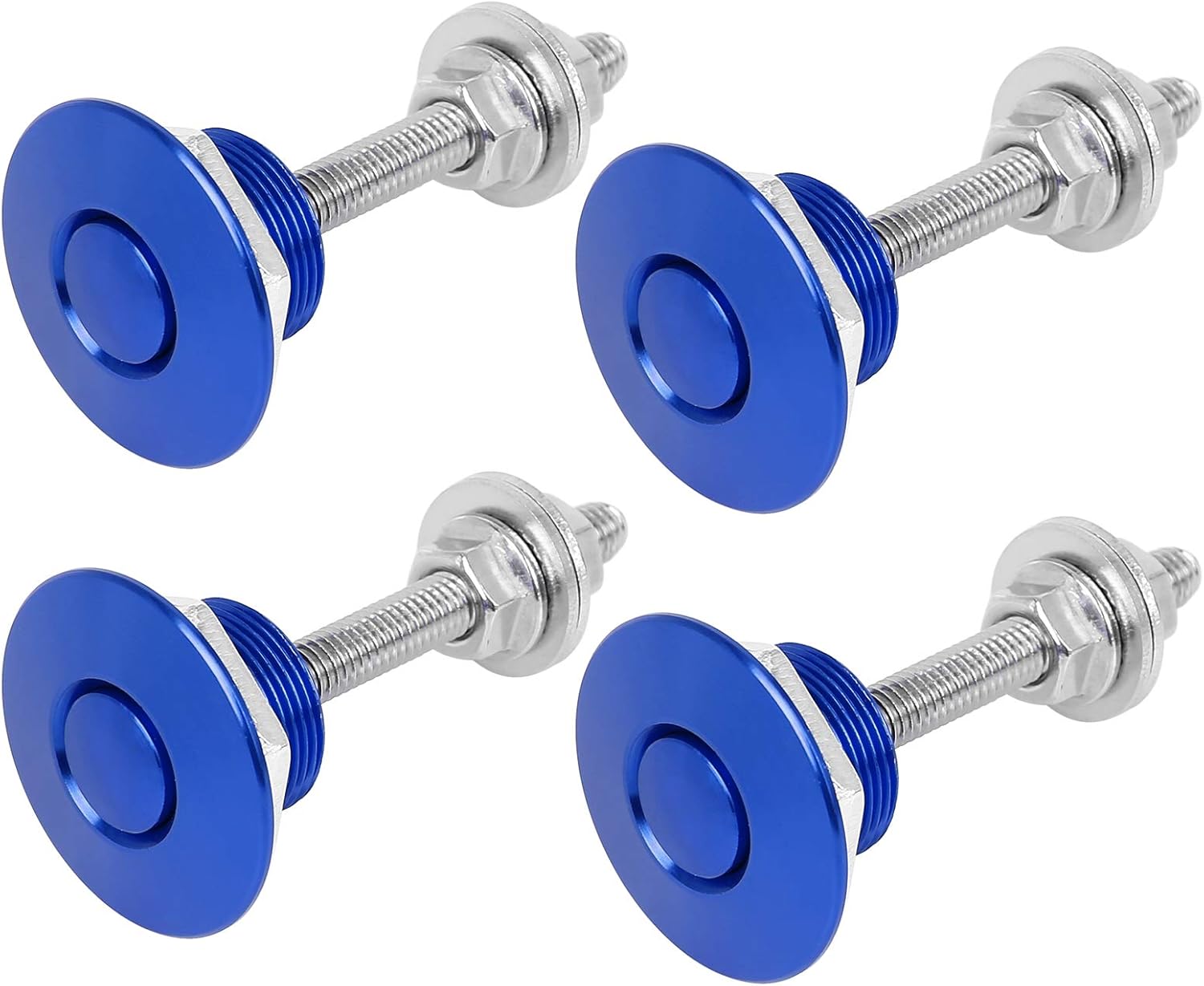 X AUTOHAUX 4Pcs Car Quick Release Hood Pins Lock Clip Universal Push