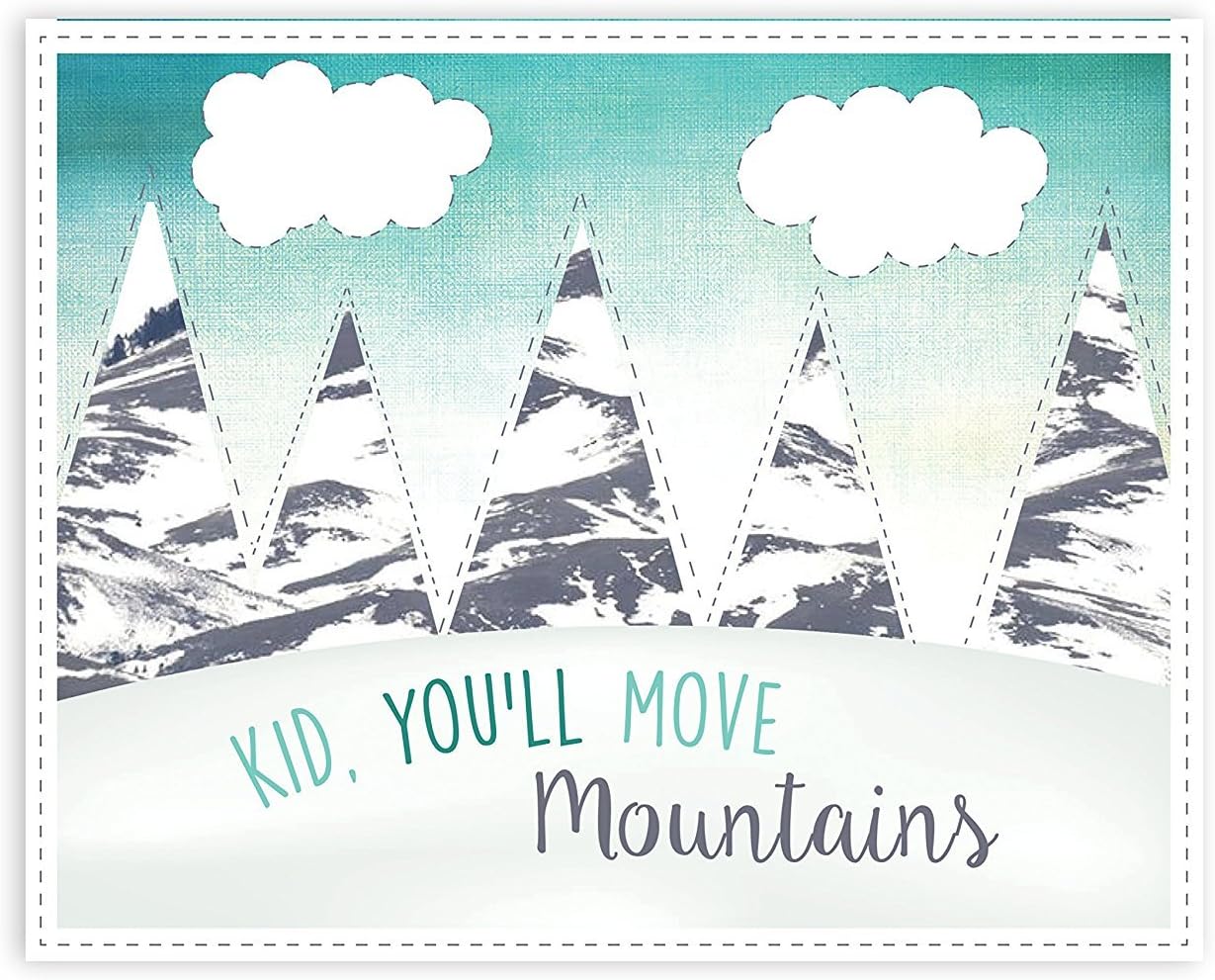 Unframed Dr Seuss Kid Youll Move Mountains Quote Artwork Print Picture 